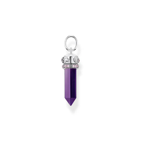 Thomas Sabo Cosmic Imitation Amethyst Crystal Pendant TPE955