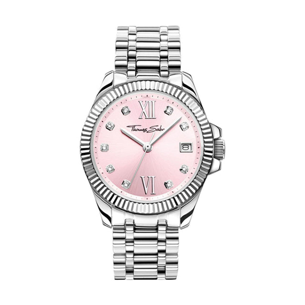 Thomas Sabo Divine Cubic Zirconia Pink Dial Watch TWA0401