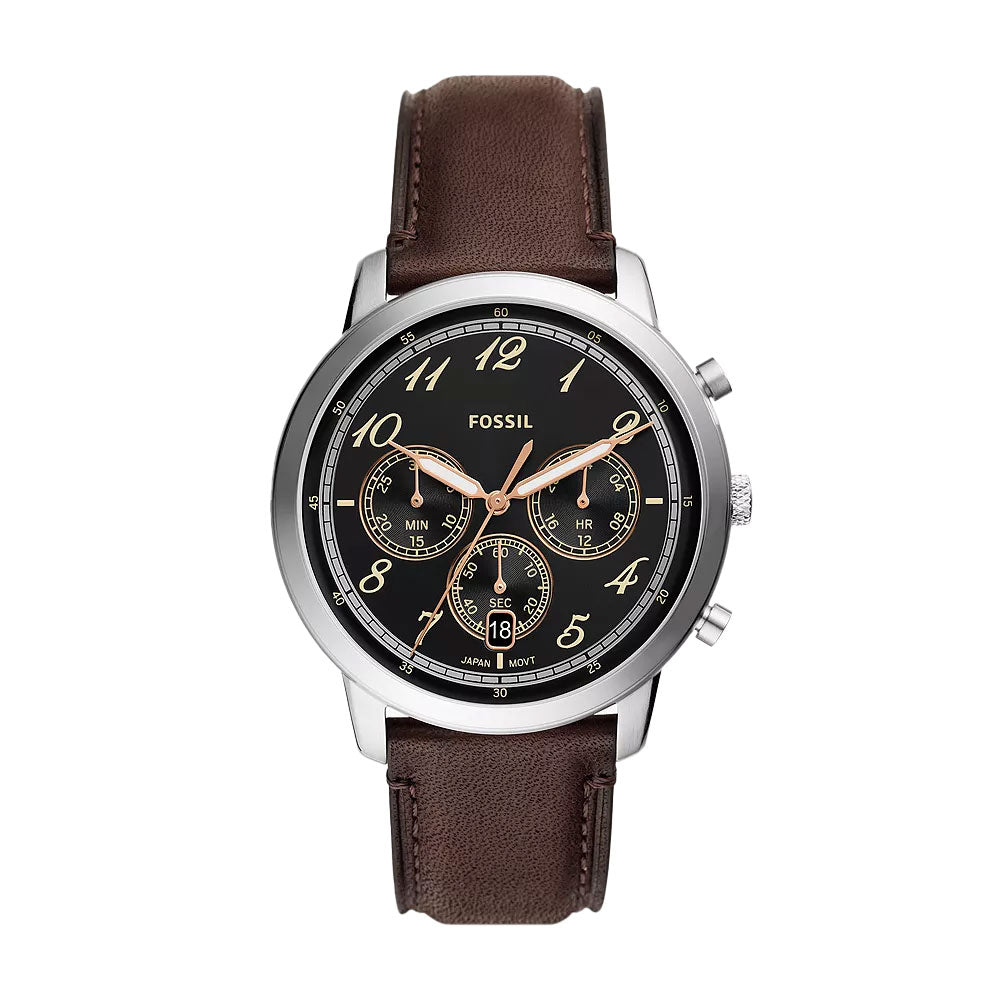 Fossil Neutra Chronograph Brown Leather Watch FS6024