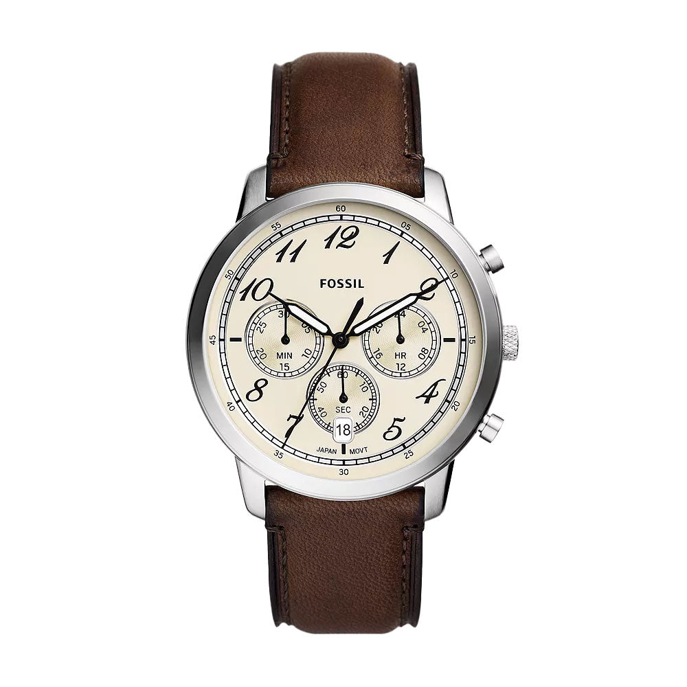 Fossil Neutra Chronograph Brown Leather Watch FS6022
