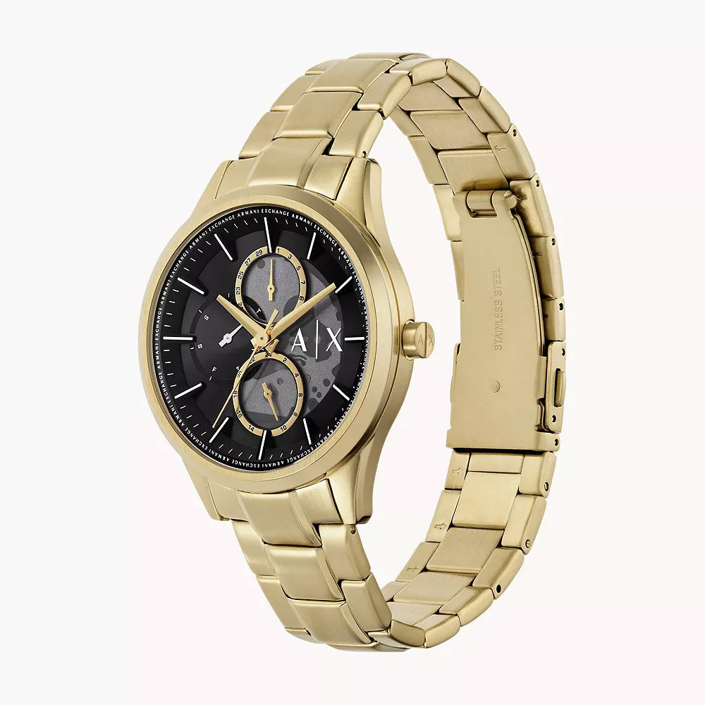 Armani Exchange 'Dante' Multi-Function Gold Tone Watch AX187