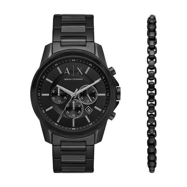 Armani Exchange 'Banks' Chronograph Watch & Bracelet Set AX7