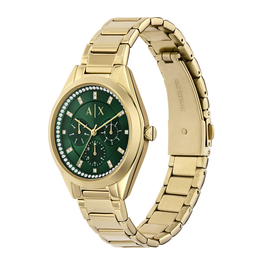 Armani Exchange 'Lady Giacomo' Multi-Function Gold Tone Watc