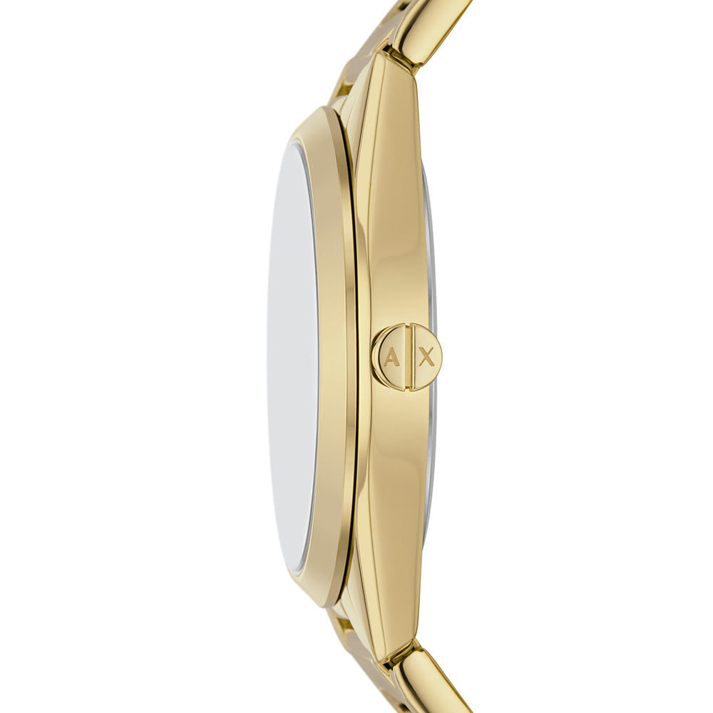 Armani Exchange 'Lady Giacomo' Multi-Function Gold Tone Watc