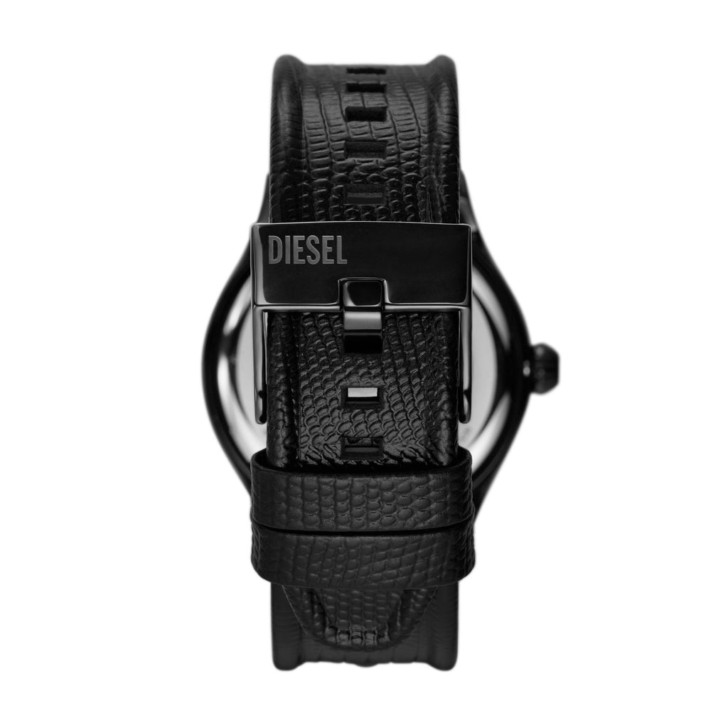 Diesel Vert Black Leather Watch DZ2193