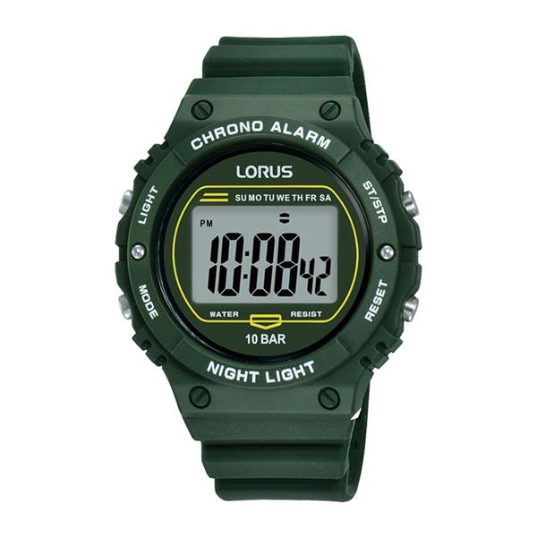 Lorus Digital Multi-Timer Green Watch R2309PX-9