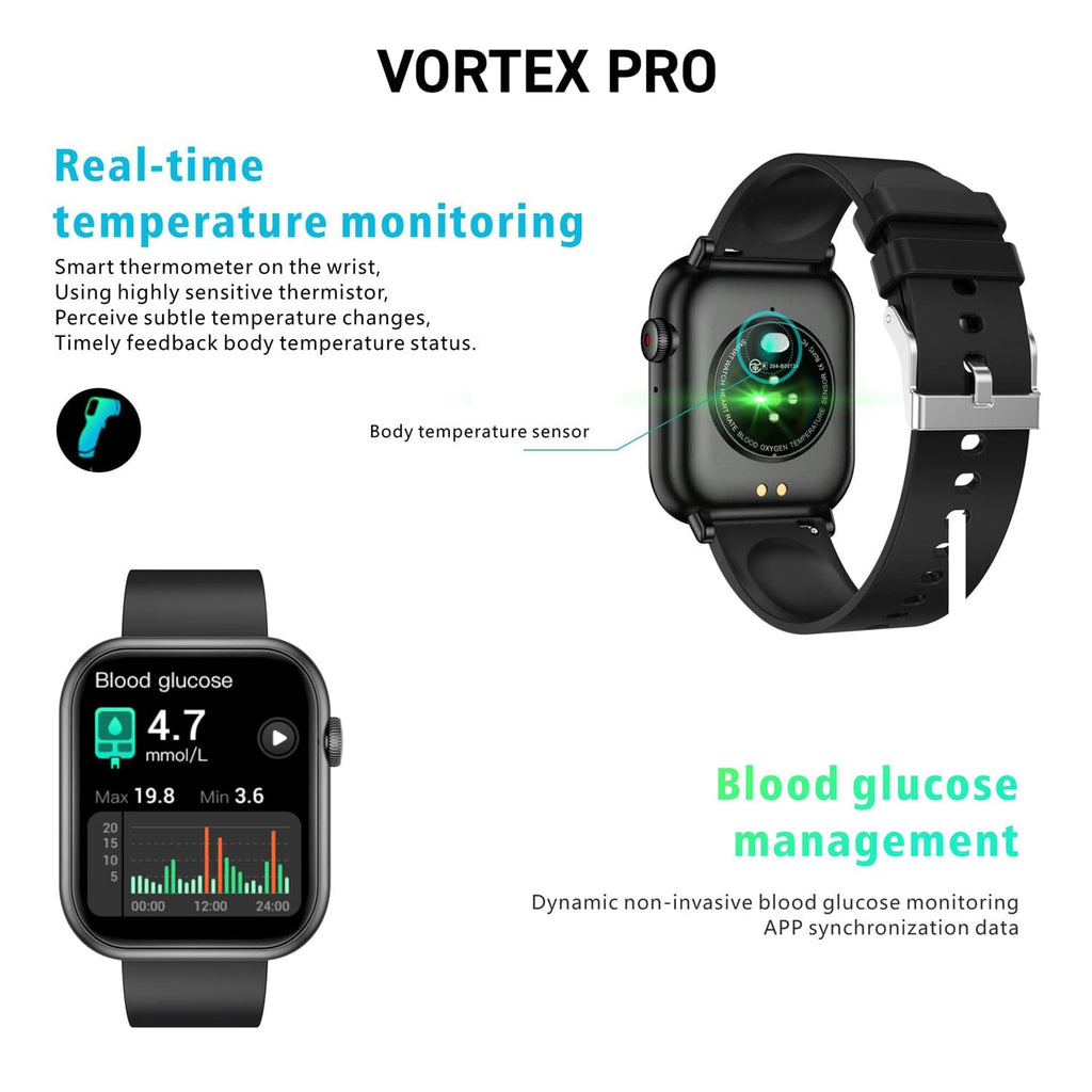 Cactus Vortex Pro Black Smart Watch CAC144M01