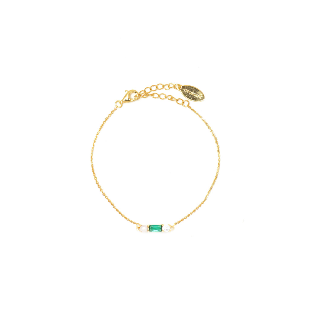 Georgini 'Gifts Emerald Isle' Green Cubic Zirconia Bracelet