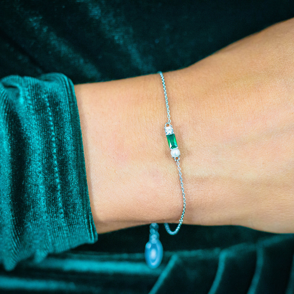 Georgini 'Gifts Emerald Isle' Green Cubic Zirconia Bracelet