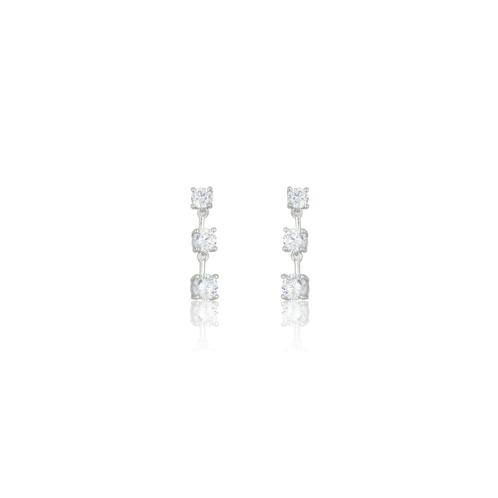Georgini 'Gifts Trilogy' Silver Cubic Zirconia Earrings IE11