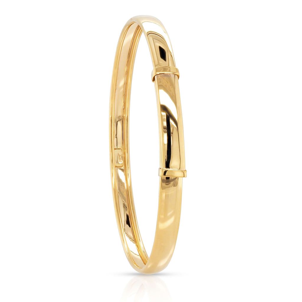 9ct Yellow Gold Hollow Expandable Bangle