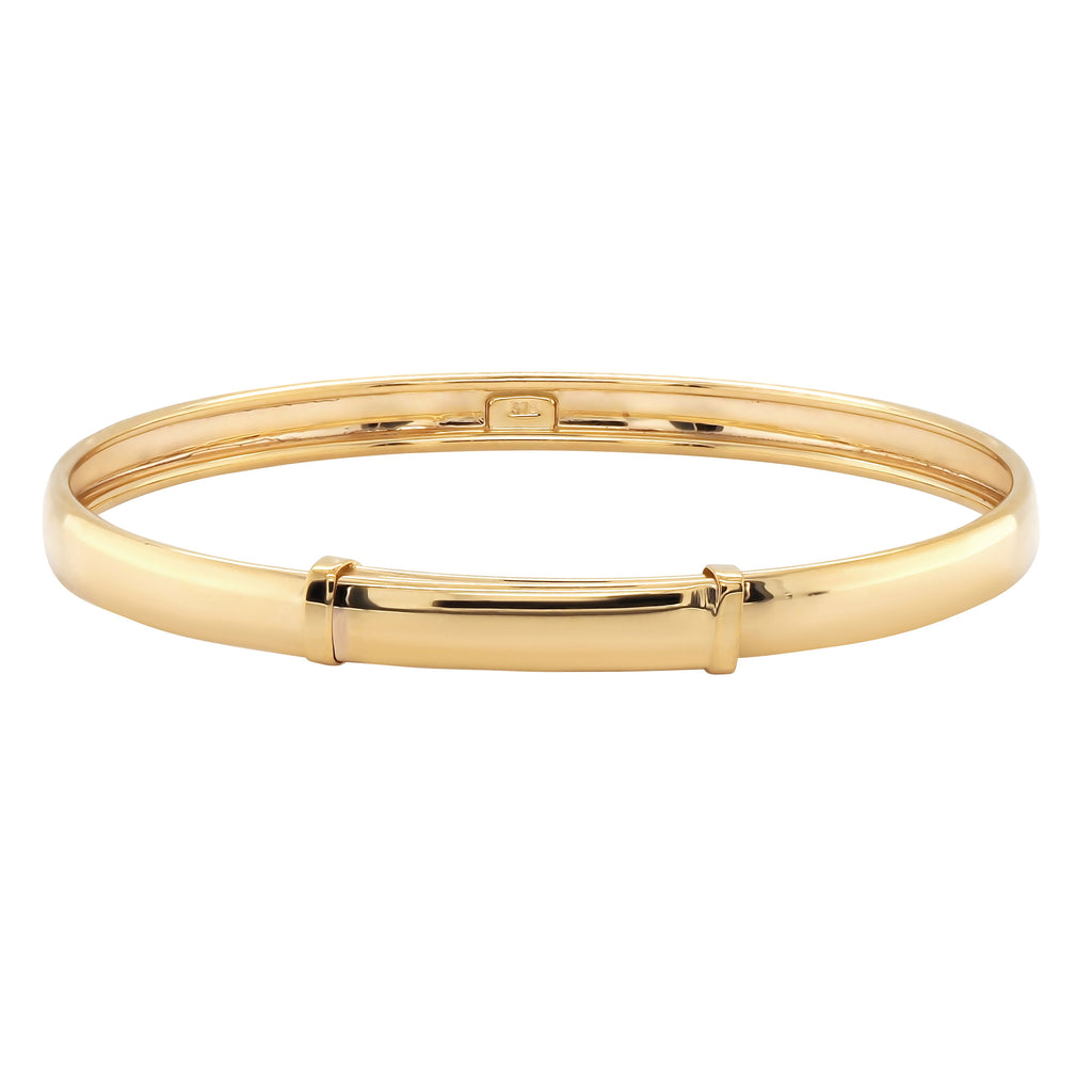 9ct Yellow Gold Hollow Expandable Bangle