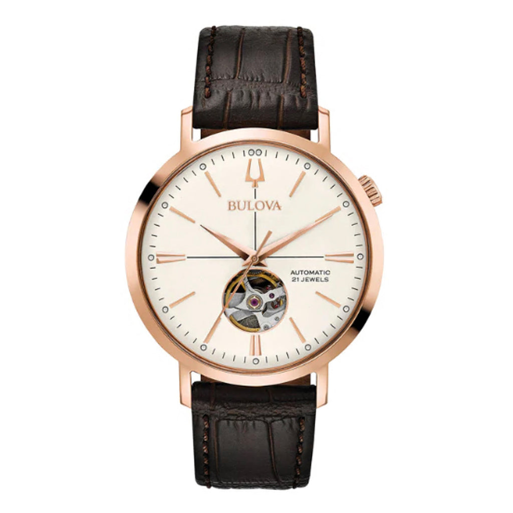 Bulova Rose Gold-Tone Classic Automatic Watch 97A136