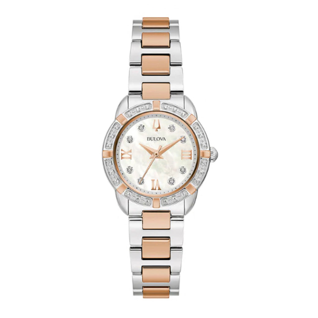 Bulova Classic Crystal Two-Tone Stainless Steel Watch 98R291