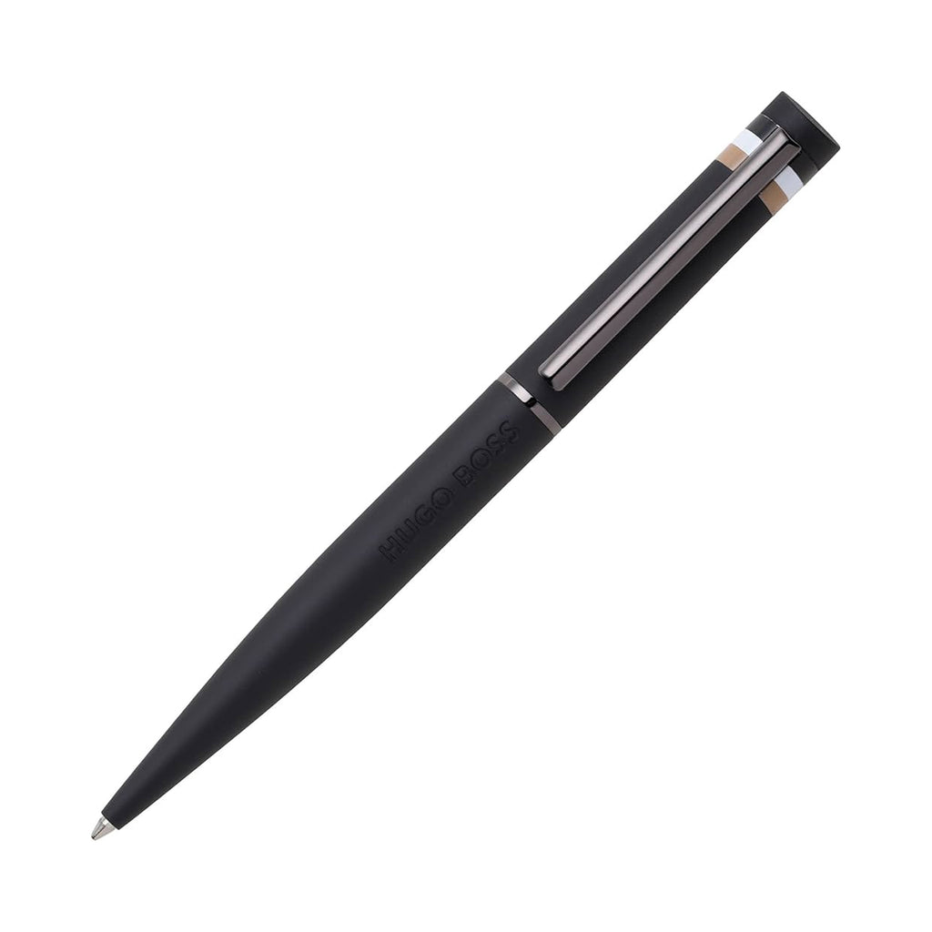 Hugo Boss Black With Signature Stripe Detail Ballpoint Pen H