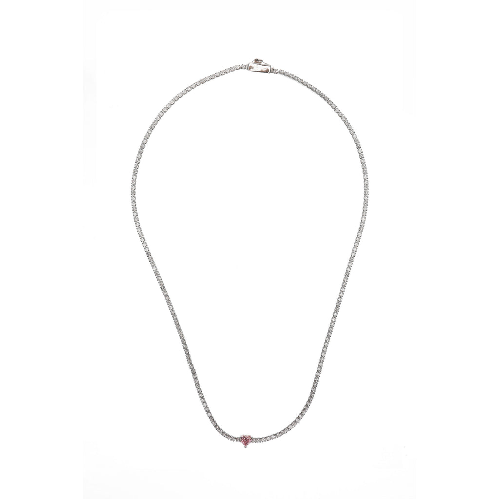 Georgini 'Sweetheart' Sterling Silver 42cm Tennis Necklace I