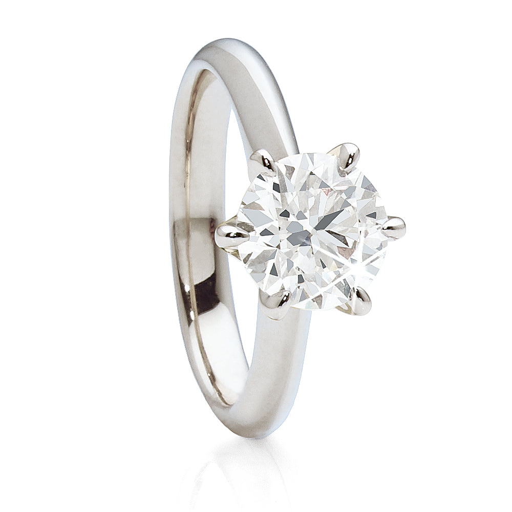 18ct White Gold 1.5CT Lab Grown Diamond Solitaire Engagement