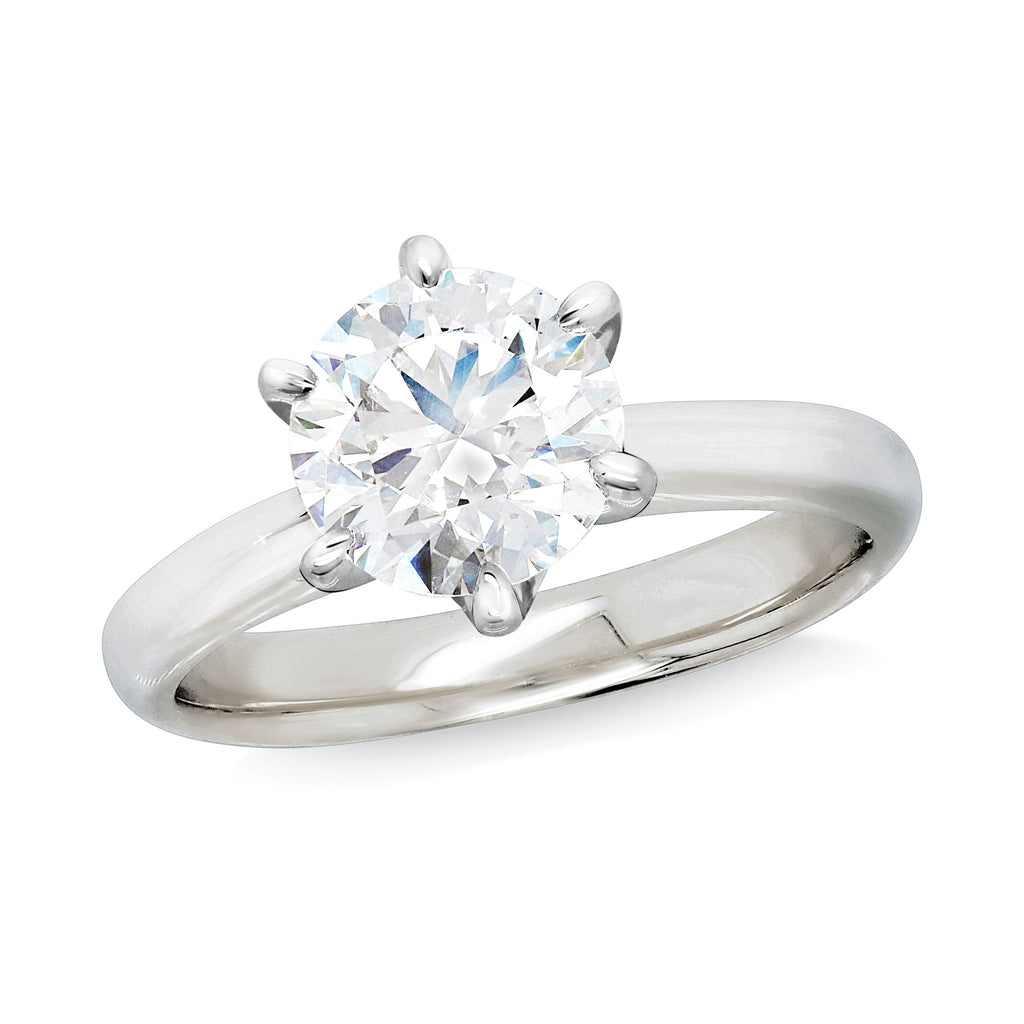 18ct White Gold 1.53CT Lab Grown Diamond Solitaire Engagemen