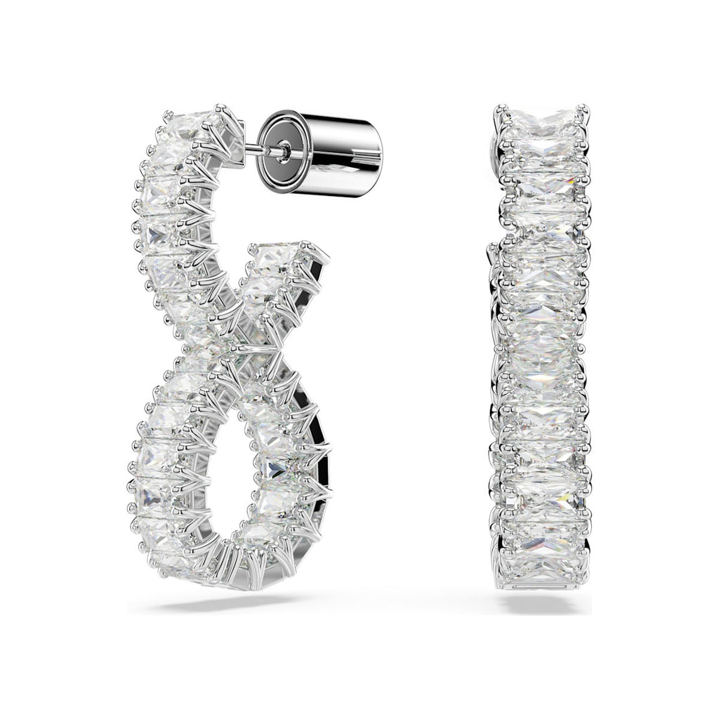 Swarovski 'Hyperbola' Infinity Crystal Hoop Earrings 5684047