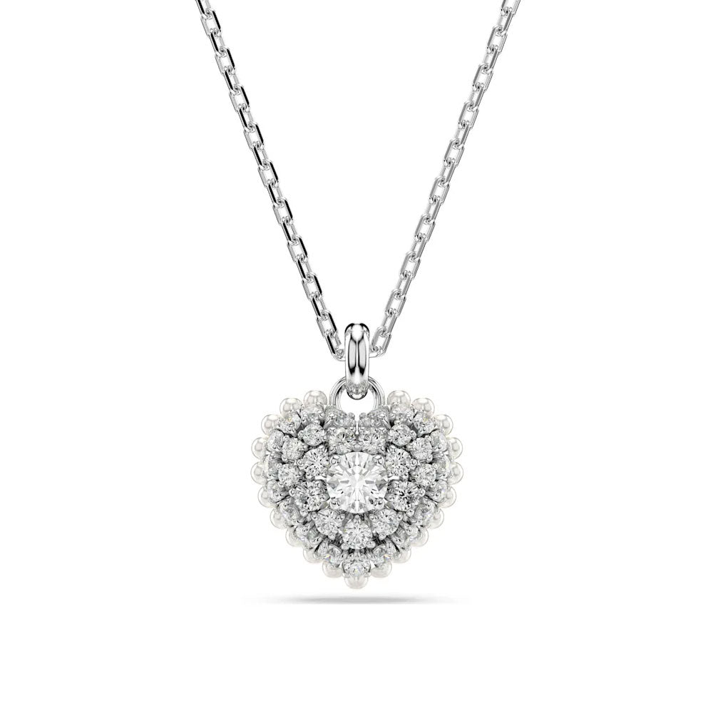 Swarovski 'Hyperbola' Crystal & Pearl Heart Pendant 5684386