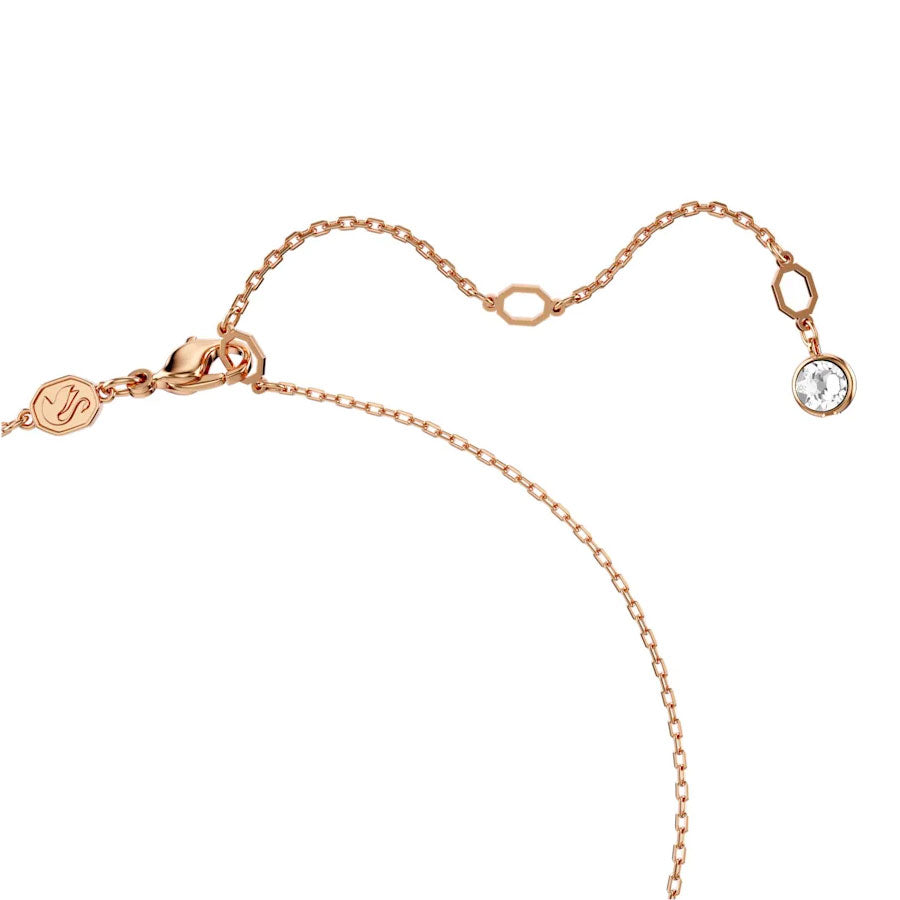 Swarovski 'Hyperbola' Infinity Rose Tone Pave Crystal Neckle