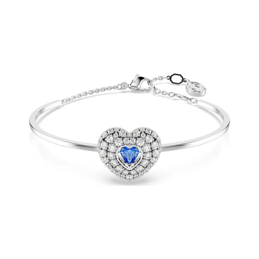 Swarovski 'Hyperbola' Blue Crystal Heart Bangle 5680393