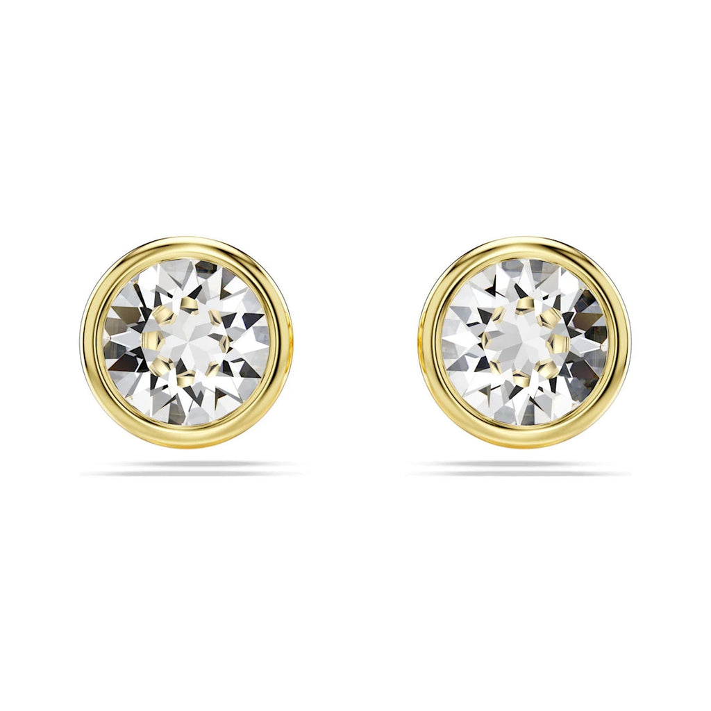 Swarovski 'Imber' Round Crystal Gold Tone Stud Earrings 5681