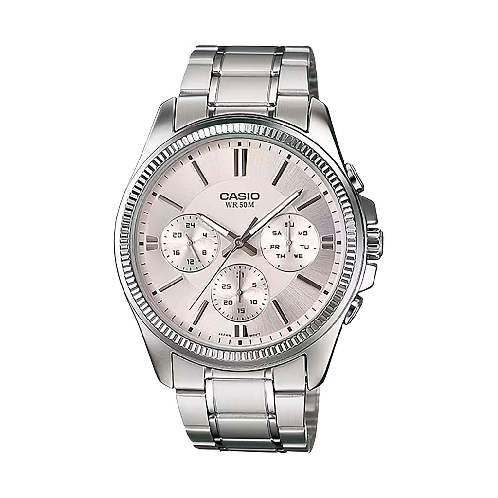 Casio Multi-Function Stainless Steel Watch MTP1375D-7A