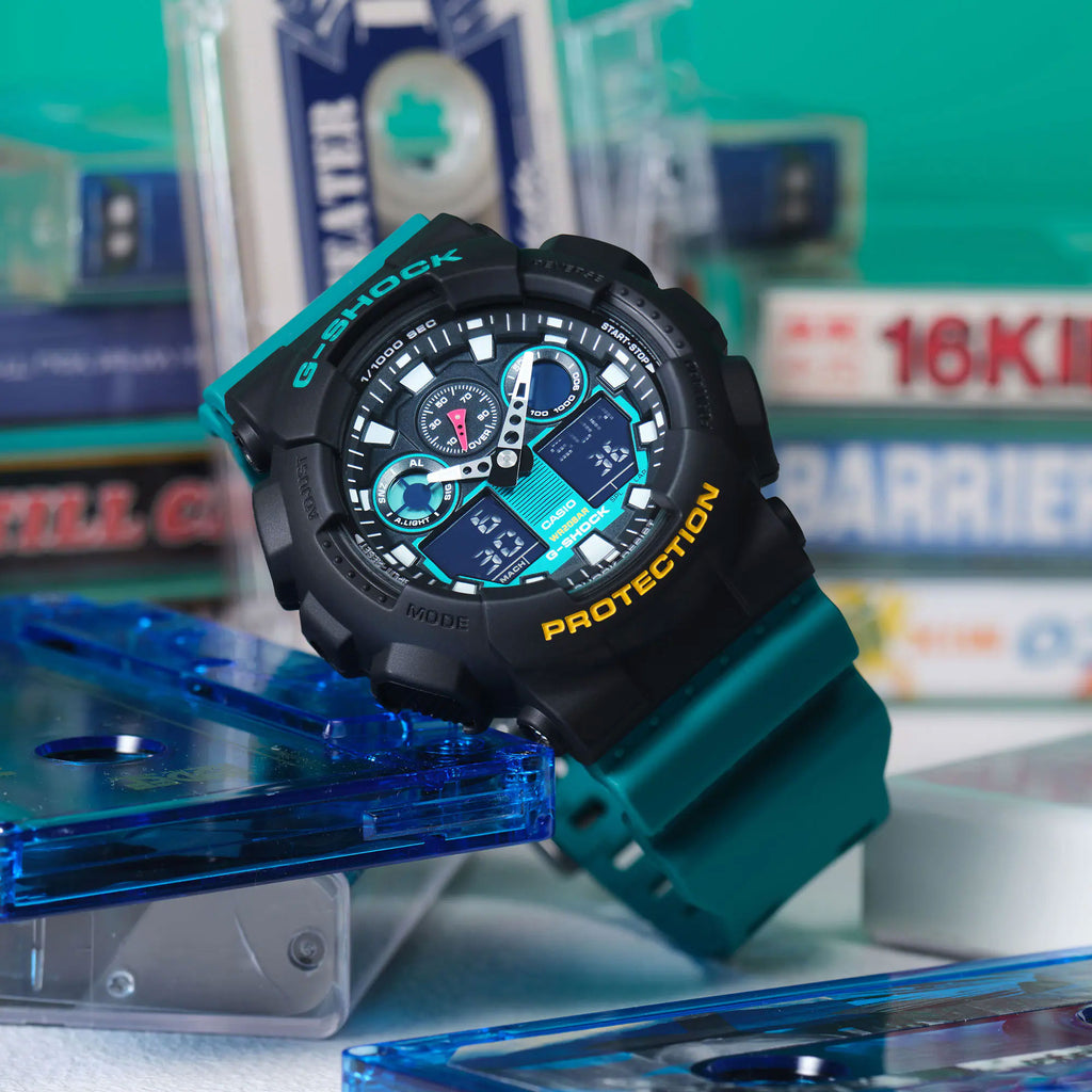 Casio G-Shock Analogue Digital Green Watch GA100MT-1A3