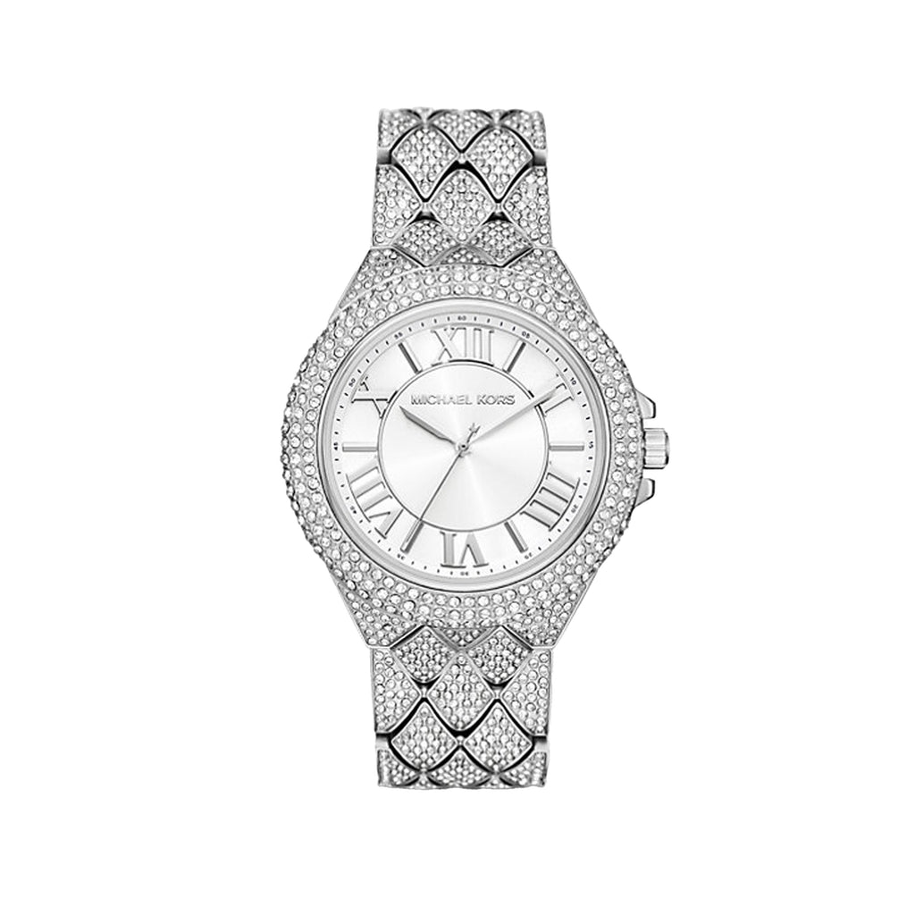 Michael Kors Camille Pavé Crystal Stainless Steel Watch MK48