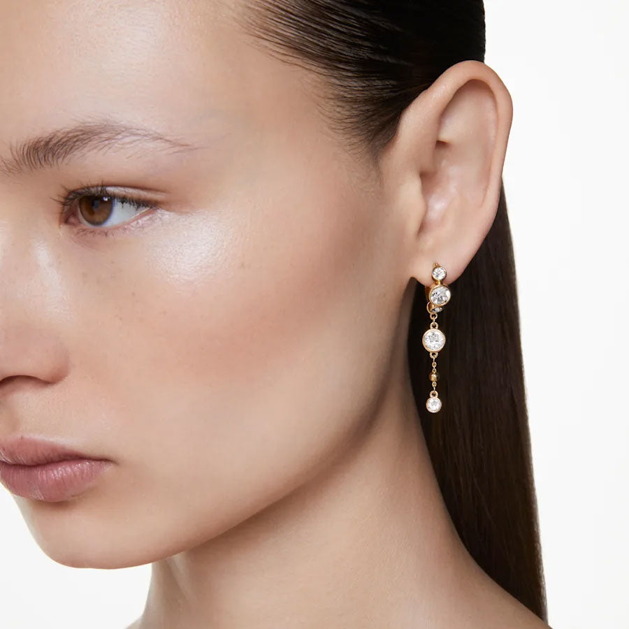 Swarovski 'Imber' Crystal Gold Tone Drop Earrings 5680097