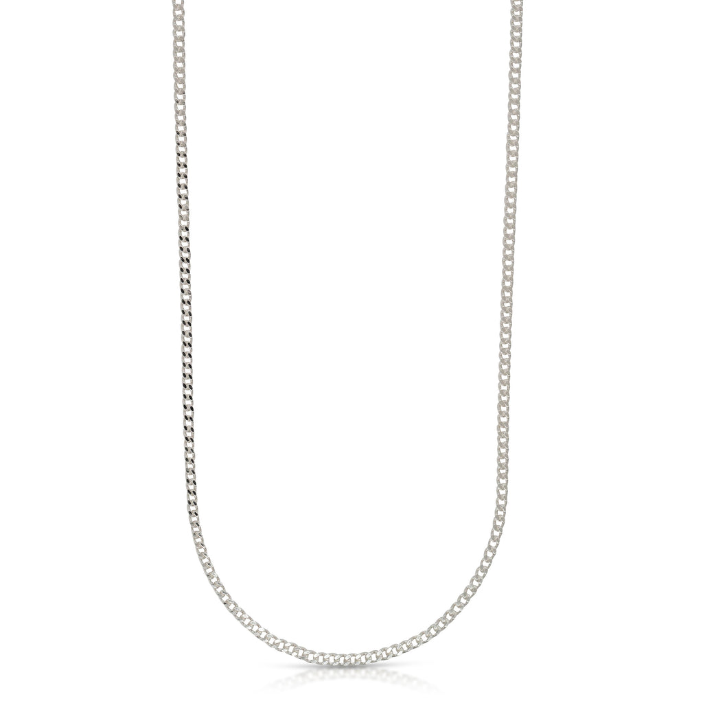 Sterling Silver Fine 1.15mm Gauge Curb Chain