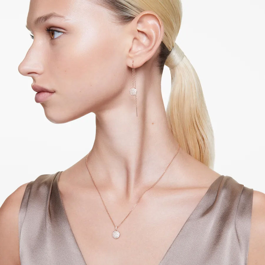 Swarovski 'Meteora' Rose Tone Crystal Pendant & Earring Set