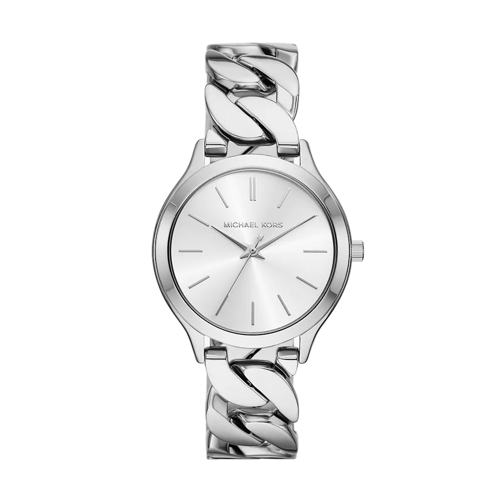 Michael Kors Slim Runway Stainless Steel Curb-Link Watch MK7