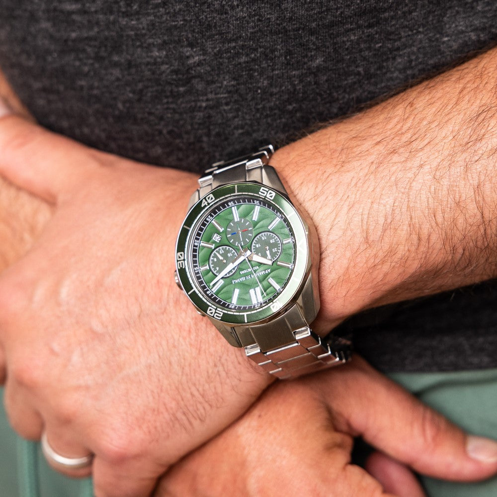 Armani Exchange 'Spencer' Chronograph Green Watch AX1957