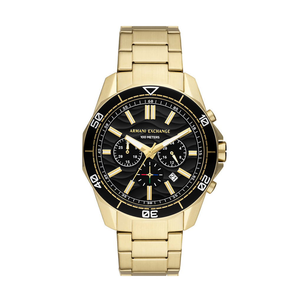 Armani Exchange 'Spencer' Gold Tone Chronograph Watch AX1958