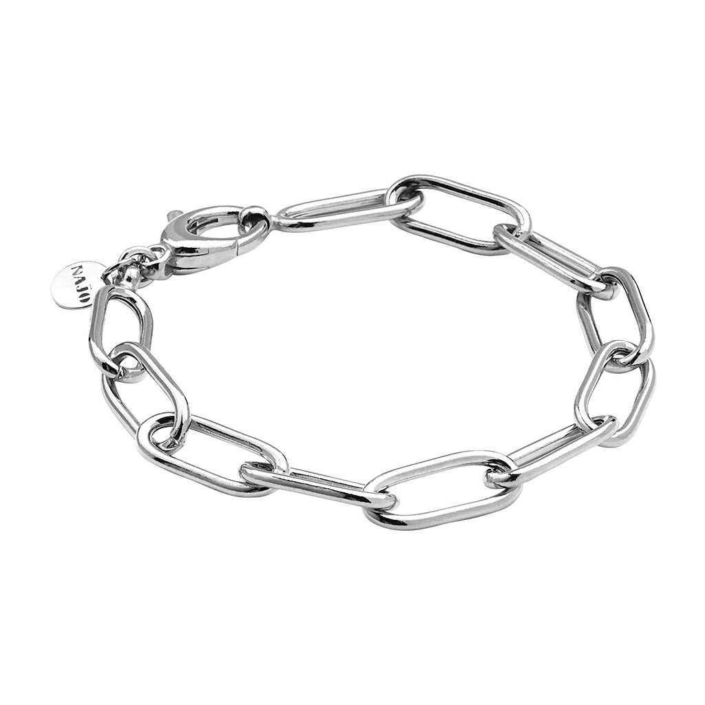 Najo 'Vista' Sterling Silver Large Link Bracelet B7039