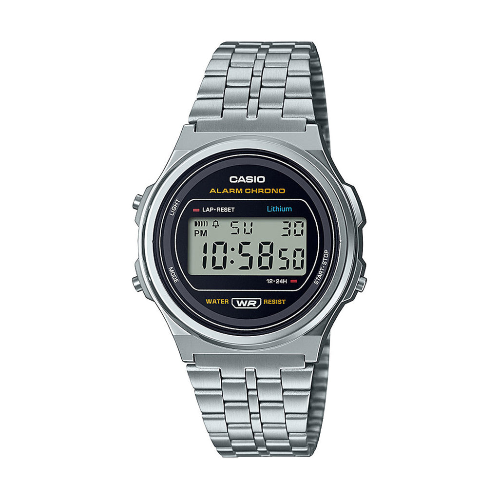 Casio Chronograph Vintage Retro Digital Watch A171WE-1A