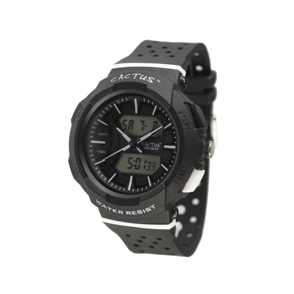 Cactus Analogue Digital Black Watch CAC142M01