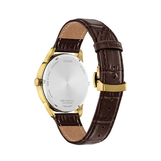 Citizen Eco-Drive Rolan Multi-Function Brown Leather Watch B