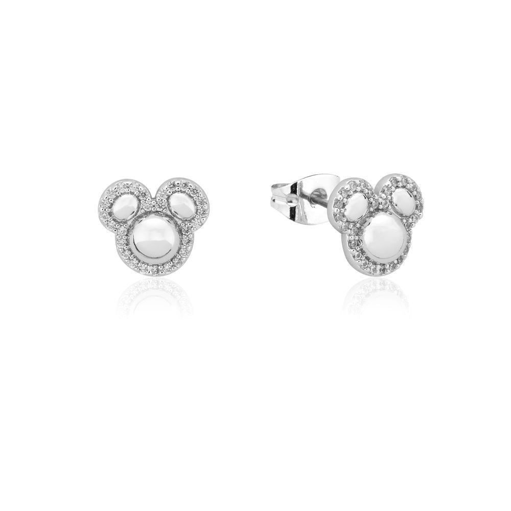 Disney Couture Kingdom Mickey Mouse Cubic Zirconia Halo Stud