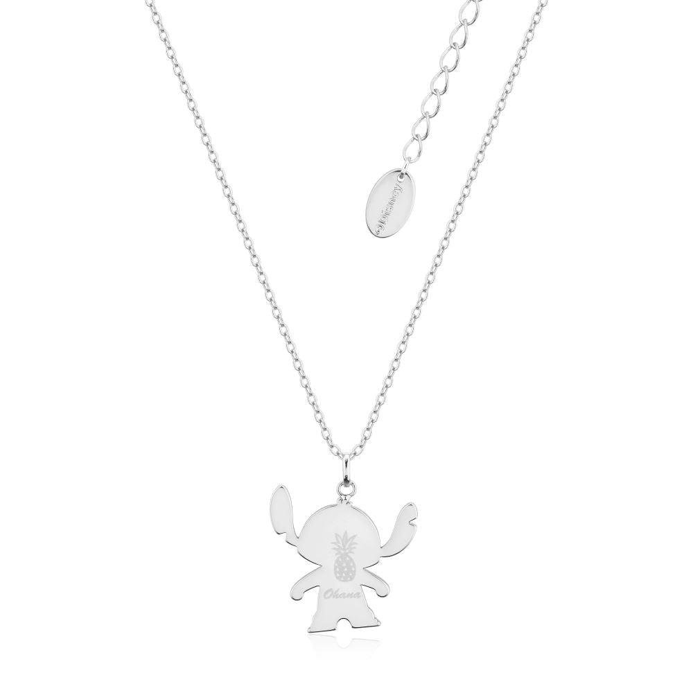 Disney Couture Kingdom Silver Stitch Ohana Necklet DSN1089