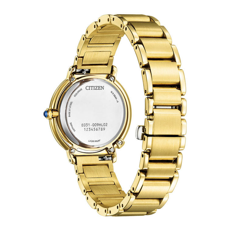 Citizen L Aising Eco-Drive Gold Tone Mother Of Pearl Watch E