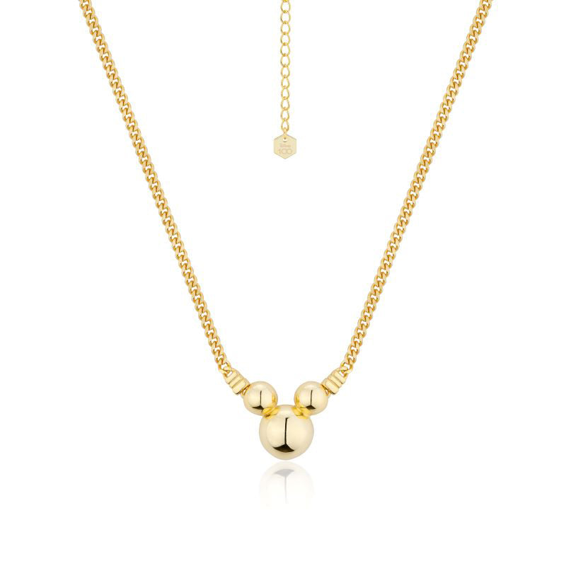 Couture Kingdom Disney 100 Mickey Mouse Gold Tone Necklet DY