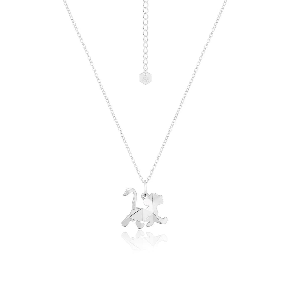 Disney Couture Kingdom Disney 100 Silver Tone Simba Necklet