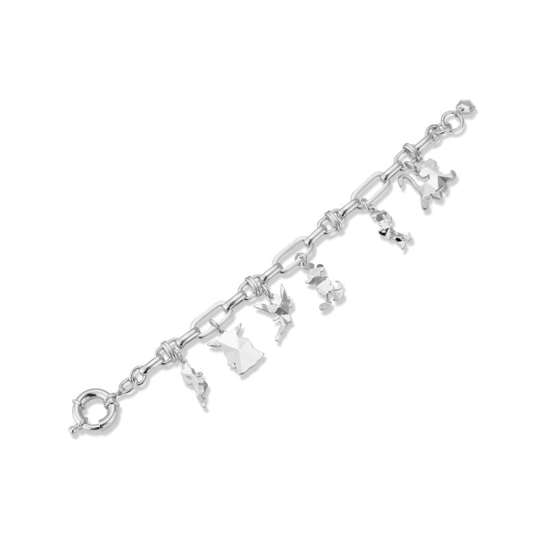 Disney Couture Kingdom Silver Collectors Charm Bracelet DSB1