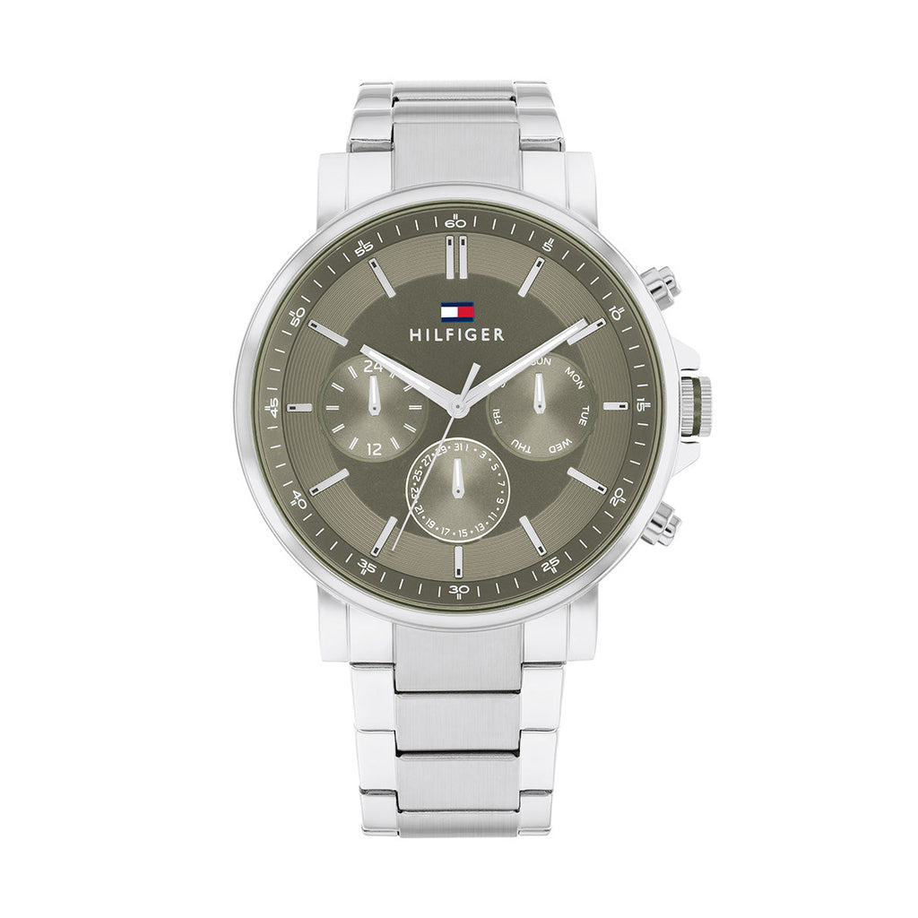 Tommy Hilfiger 'Tyson' Multi-Function Green Dial Watch 17105