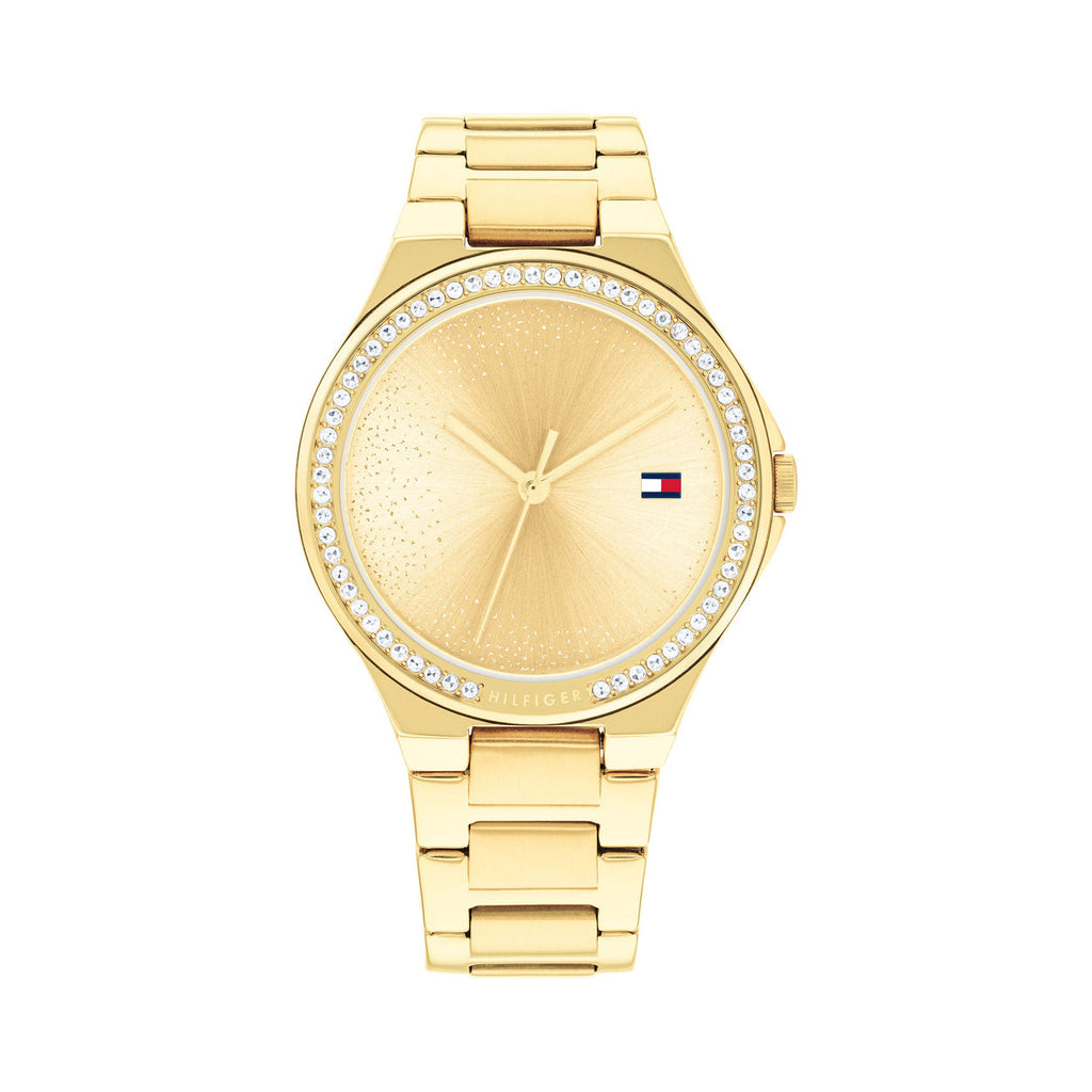 Tommy Hilfiger 'Juliette' Gold Tone Crystal Watch 1782642