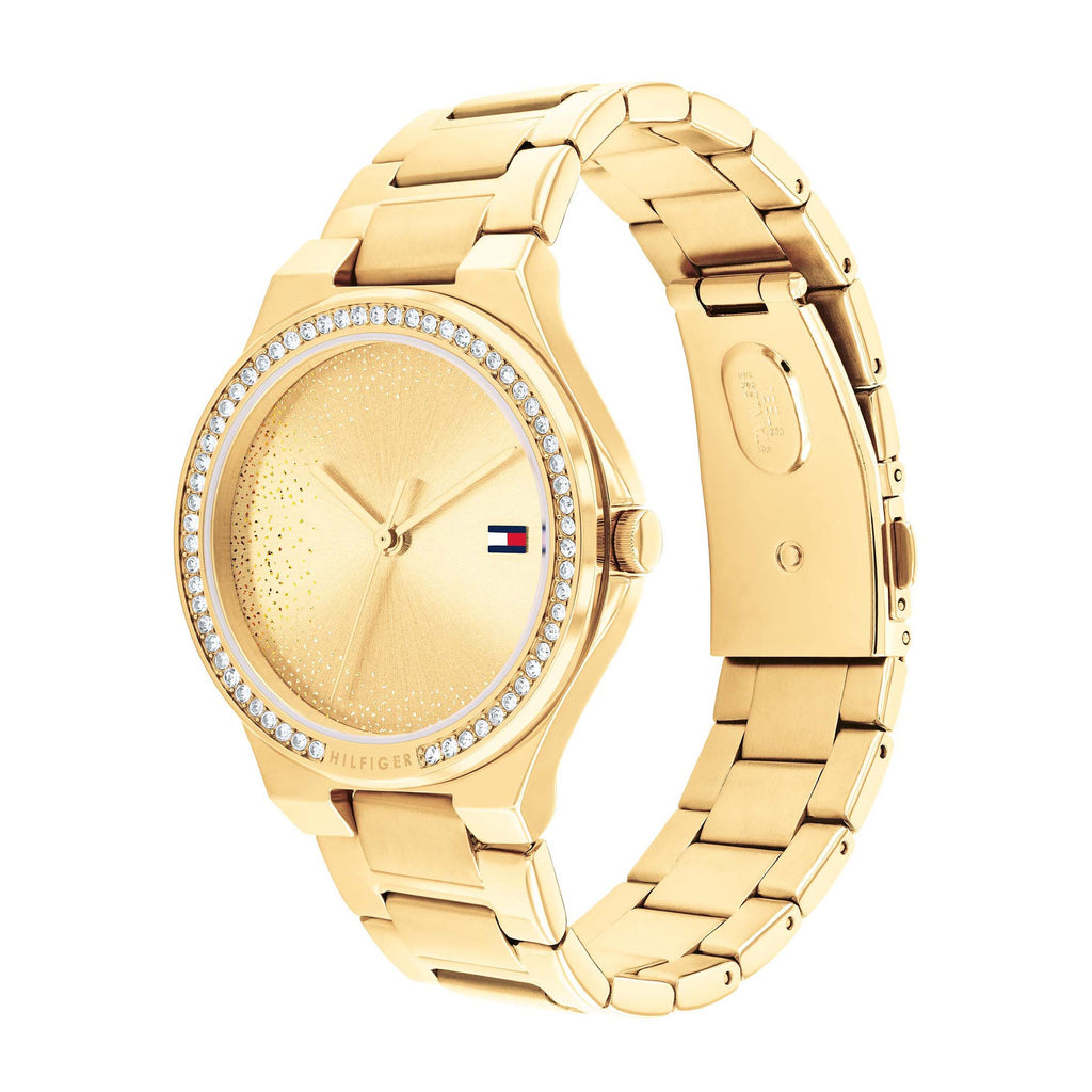 Tommy Hilfiger 'Juliette' Gold Tone Crystal Watch 1782642