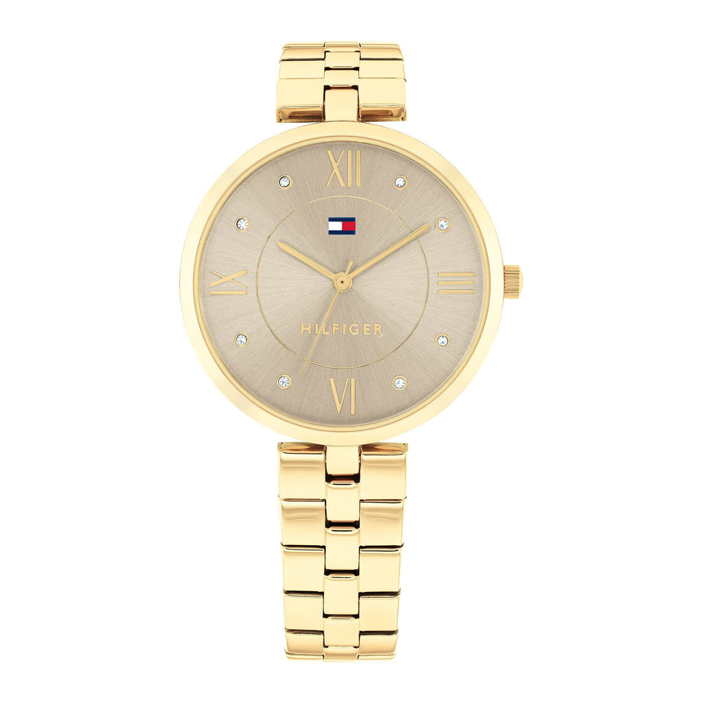 Tommy Hilfiger 'Ella' Gold Tone Crystal Watch 1782685